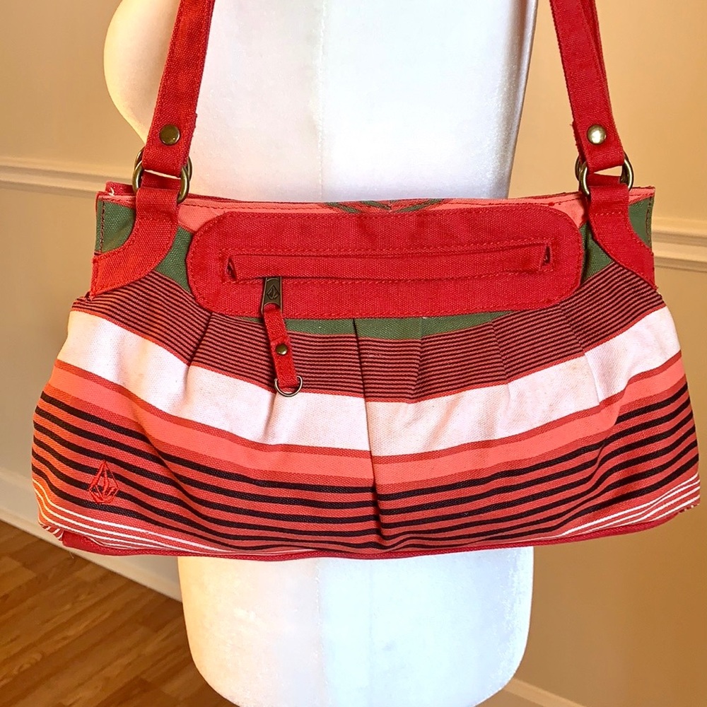 VOLCOM Cotton Red Shoulder Bag